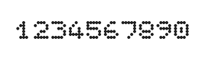 5×6数字点阵字体 ddN56AA0579