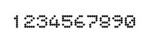 5×6数字点阵字体 ddN56AA0581