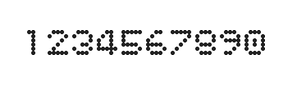 5×6数字点阵字体 ddN56AA0583