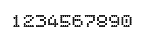 5×6数字点阵字体 ddN56AA0587