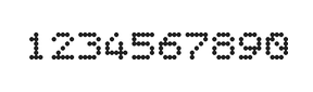 5×6数字点阵字体 ddN56AA0589