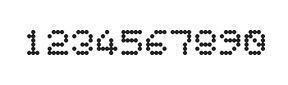 5×6数字点阵字体 ddN56AA0590
