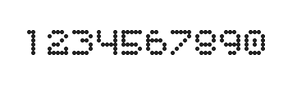 5×6数字点阵字体 ddN56AA0597