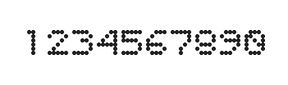 5×6数字点阵字体 ddN56AA0603