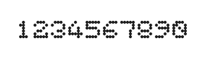 5×6数字点阵字体 ddN56AA0605