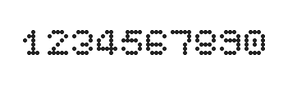 5×6数字点阵字体 ddN56AA0612