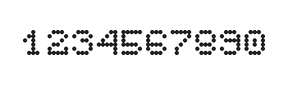 5×6数字点阵字体 ddN56AA0617