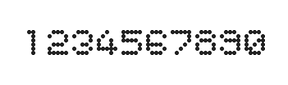 5×6数字点阵字体 ddN56AA0620
