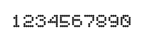 5×6数字点阵字体 ddN56AA0622
