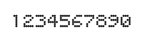 5×6数字点阵字体 ddN56AA0625