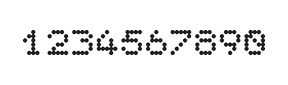 5×6数字点阵字体 ddN56AA0626