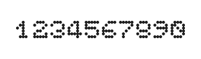 5×6数字点阵字体 ddN56AA0628