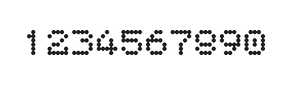 5×6数字点阵字体 ddN56AA0630
