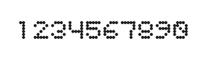 5×6数字点阵字体 ddN56AA0631