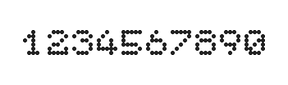 5×6数字点阵字体 ddN56AA0633