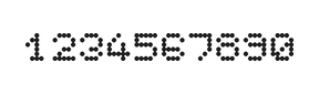 5×6数字点阵字体 ddN56AA0636