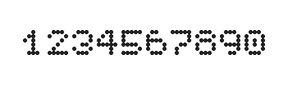 5×6数字点阵字体 ddN56AA0640