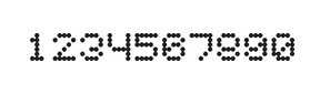 5×6数字点阵字体 ddN56AA0642