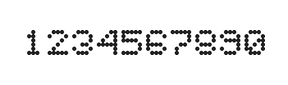 5×6数字点阵字体 ddN56AA0646