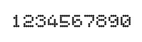 5×6数字点阵字体 ddN56AA0650