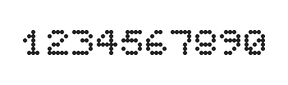 5×6数字点阵字体 ddN56AA0651