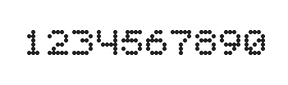 5×6数字点阵字体 ddN56AA0652