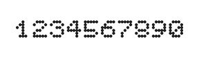 5×6数字点阵字体 ddN56AA0700