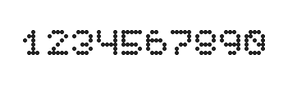 5×6数字点阵字体 ddN56AA0703