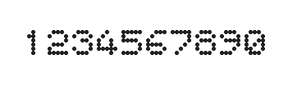 5×6数字点阵字体 ddN56AA0707
