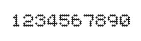 5×6数字点阵字体 ddN56AA0712