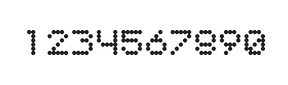 5×6数字点阵字体 ddN56AA0729