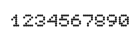 5×6数字点阵字体 ddN56AA0737