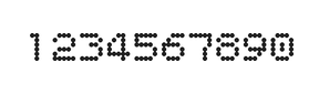 5×6数字点阵字体 ddN56AA0738