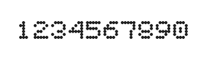 5×6数字点阵字体 ddN56AA0741