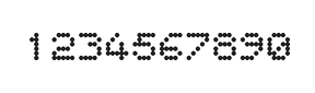 5×6数字点阵字体 ddN56AA0743