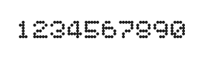 5×6数字点阵字体 ddN56AA0744