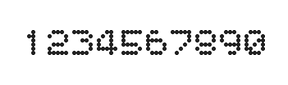 5×6数字点阵字体 ddN56AA0749