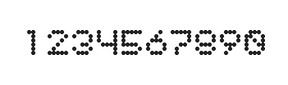 5×6数字点阵字体 ddN56AA0756