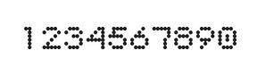 5×6数字点阵字体 ddN56AA0763