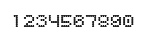 5×6数字点阵字体 ddN56AA0789
