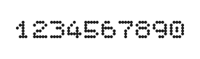 5×6数字点阵字体 ddN56AA0791