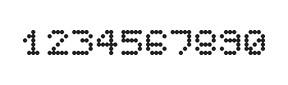 5×6数字点阵字体 ddN56AA0802