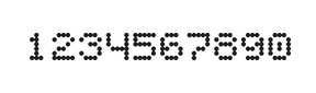 5×6数字点阵字体 ddN56AA0803