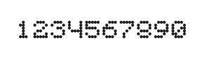 5×6数字点阵字体 ddN56AA0804