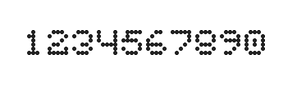 5×6数字点阵字体 ddN56AA0805