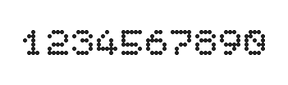 5×6数字点阵字体 ddN56AA0809