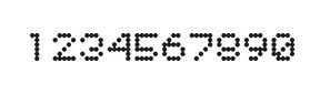 5×6数字点阵字体 ddN56AA0815