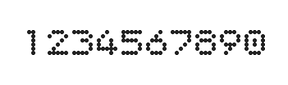 5×6数字点阵字体 ddN56AA0816