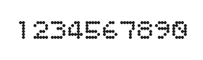 5×6数字点阵字体 ddN56AA0817