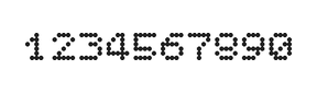 5×6数字点阵字体 ddN56AA0821